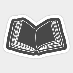 One line book Sticker